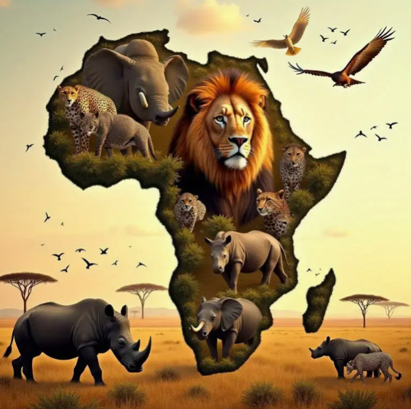 Diamond Painting  Majestätische Afrikanische Safari